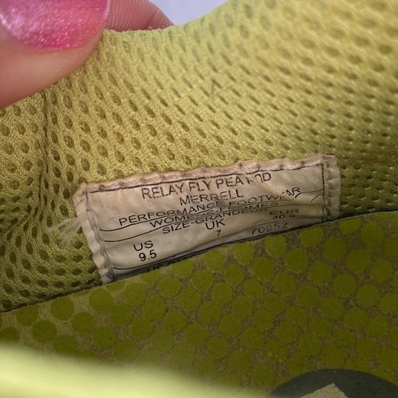 Merrell Relay Fly Pea Pod Women’s Trail Running/Hiking Shoes Size 9.5” - Picture 8 of 9